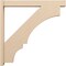Ekena Millwork 6-in W x 46-in D x 46-in H Balboa Block Rough Cedar Woodgrain TimberThane Outlooker, Primed Tan OUTUR060X46X46BOA44RCPR - alternate 4